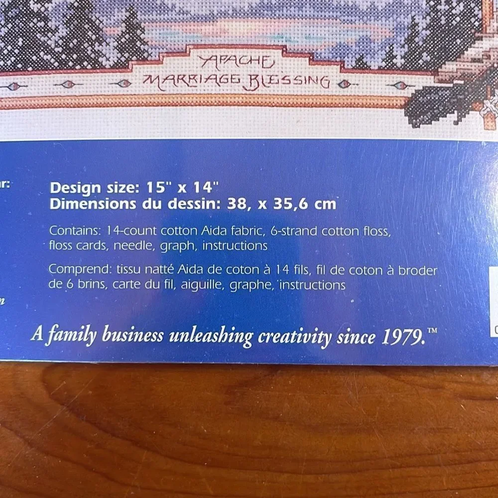 Janlynn Counted Cross Stitch Kit Apache Wedding Blessing #023-0309 NEW